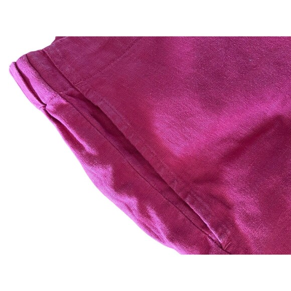 J Jill 100% Linen Wide Leg Pull On Crop Pants Size XL Nantucket Red Lagonlook - Picture 2 of 9